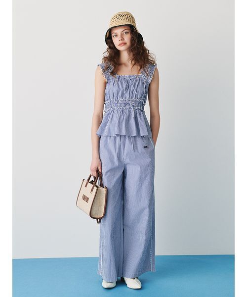 FURFUR（ファーファー）の「【WEB・一部店舗限定カラー】ギンガムチェックパジャマパンツ（その他パンツ・レディース・イエロー/ラベンダー/レッド/ブルー/ブラック・F）」の13枚目の写真