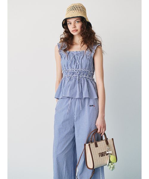 FURFUR（ファーファー）の「【WEB・一部店舗限定カラー】ギンガムチェックパジャマパンツ（その他パンツ・レディース・イエロー/ラベンダー/レッド/ブルー/ブラック・F）」の14枚目の写真