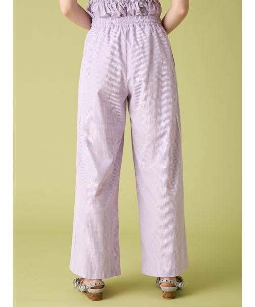 FURFUR（ファーファー）の「【WEB・一部店舗限定カラー】ギンガムチェックパジャマパンツ（その他パンツ・レディース・イエロー/ラベンダー/レッド/ブルー/ブラック・F）」の15枚目の写真