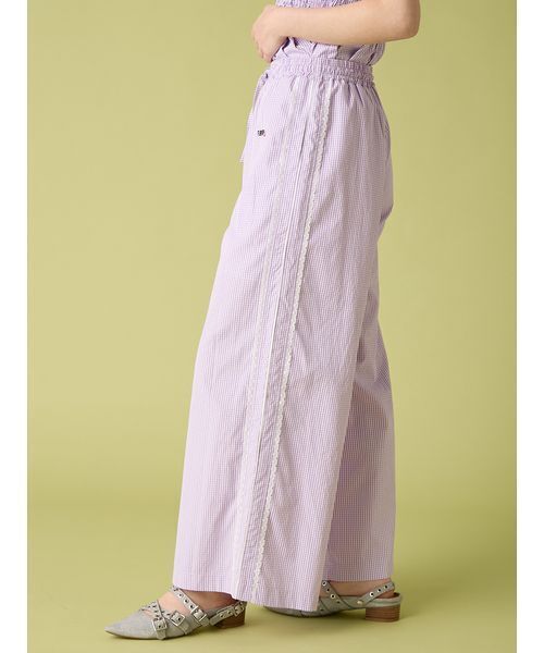 FURFUR（ファーファー）の「【WEB・一部店舗限定カラー】ギンガムチェックパジャマパンツ（その他パンツ・レディース・イエロー/ラベンダー/レッド/ブルー/ブラック・F）」の16枚目の写真