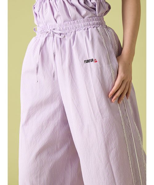FURFUR（ファーファー）の「【WEB・一部店舗限定カラー】ギンガムチェックパジャマパンツ（その他パンツ・レディース・イエロー/ラベンダー/レッド/ブルー/ブラック・F）」の17枚目の写真