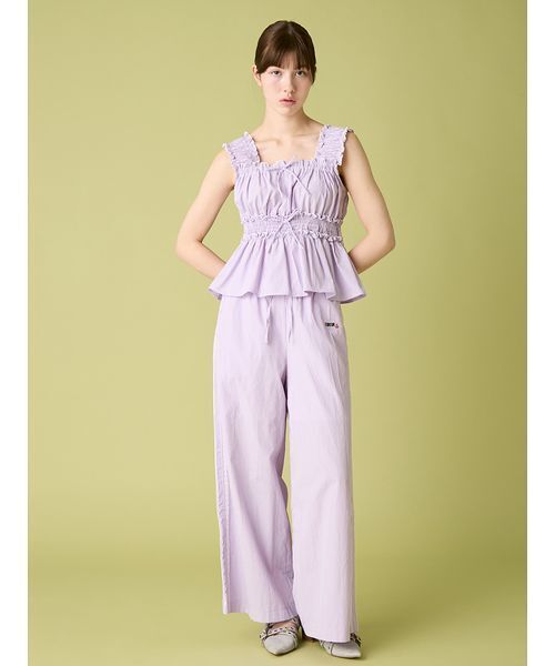 FURFUR（ファーファー）の「【WEB・一部店舗限定カラー】ギンガムチェックパジャマパンツ（その他パンツ・レディース・イエロー/ラベンダー/レッド/ブルー/ブラック・F）」の18枚目の写真