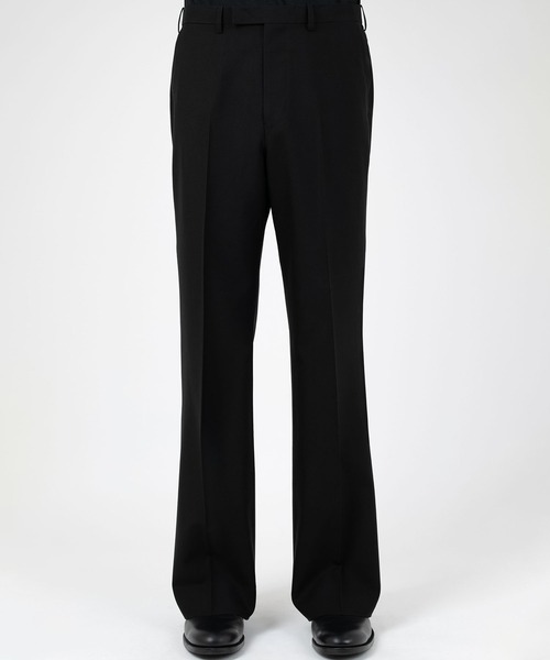 LAD MUSICIAN（ラッドミュージシャン）の「WOOL GABARDINE SLIM FLARE SLACKS（スラックス・メンズ・ブラック・46/44/42）」の2枚目の写真