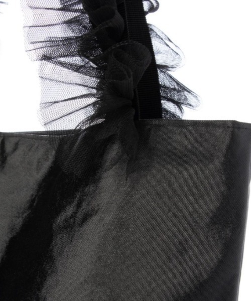 CACHELLIE（カシェリエ）の「TULLE HANDLE TOTE（トートバッグ・レディース・ピンク/ブラック・FREE）」の8枚目の写真