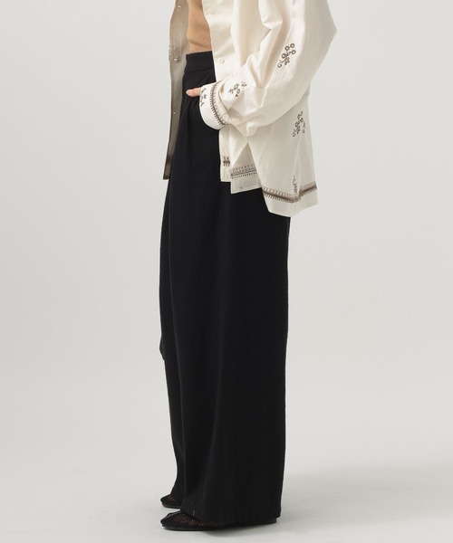 BAYFLOW（ベイフロー）の「[セットアップ着用可能]リネンパンツ（その他パンツ・レディース・ライトベージュ/ブラック・MEDIUM/SMALL）」の18枚目の写真