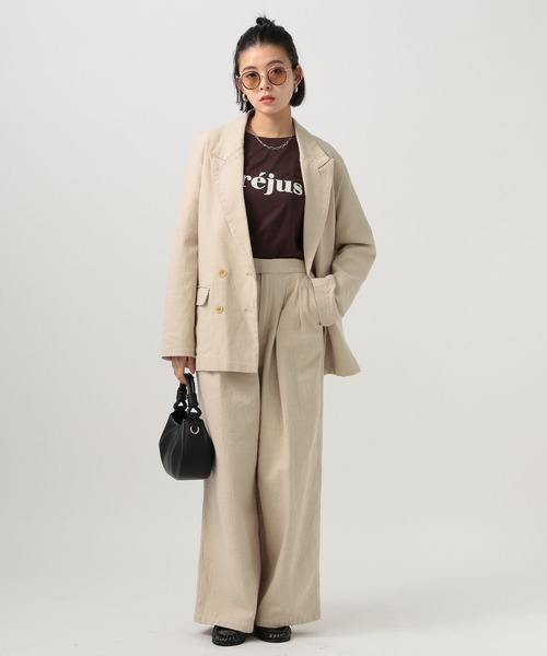 BAYFLOW（ベイフロー）の「[セットアップ着用可能]リネンパンツ（その他パンツ・レディース・ライトベージュ/ブラック・MEDIUM/SMALL）」の20枚目の写真