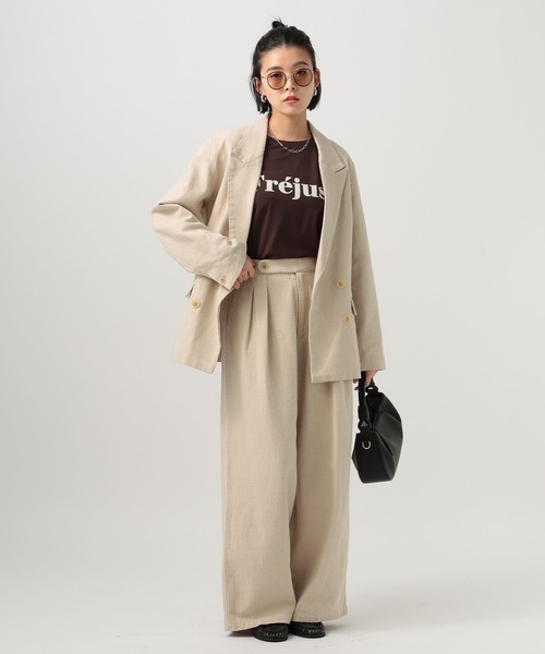 BAYFLOW（ベイフロー）の「[セットアップ着用可能]リネンパンツ（その他パンツ・レディース・ライトベージュ/ブラック・MEDIUM/SMALL）」の21枚目の写真