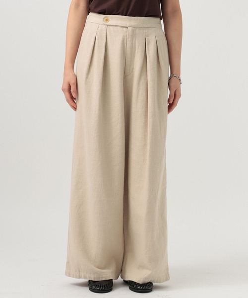 BAYFLOW（ベイフロー）の「[セットアップ着用可能]リネンパンツ（その他パンツ・レディース・ライトベージュ/ブラック・MEDIUM/SMALL）」の7枚目の写真