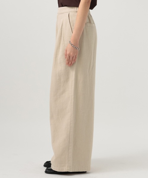 BAYFLOW（ベイフロー）の「[セットアップ着用可能]リネンパンツ（その他パンツ・レディース・ライトベージュ/ブラック・MEDIUM/SMALL）」の8枚目の写真