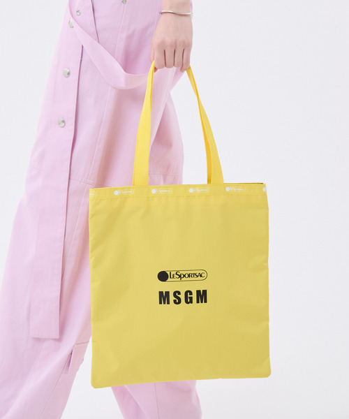 LeSportsac(レスポートサック)の「MSGM LG EMERALD TOTE ロゴトートイエロー(トートバッグ・レディース・イエロー・FREE)」の6枚目の写真