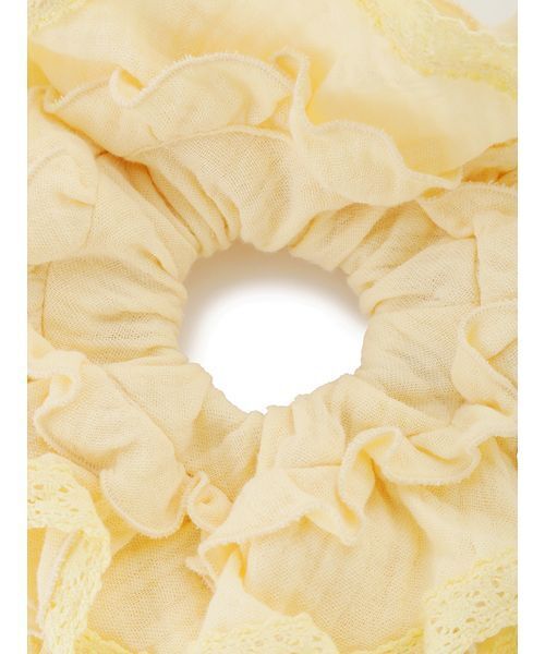 SNIDEL HOME（スナイデルホーム）の「コットンガーゼボリュームシュシュ（シュシュ・レディース・カーキ/ホワイト/イエロー・F）」の13枚目の写真