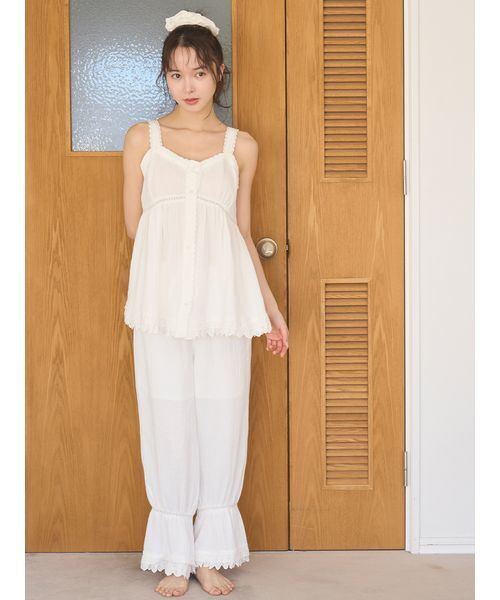 SNIDEL HOME（スナイデルホーム）の「コットンガーゼボリュームシュシュ（シュシュ・レディース・カーキ/ホワイト/イエロー・F）」の8枚目の写真