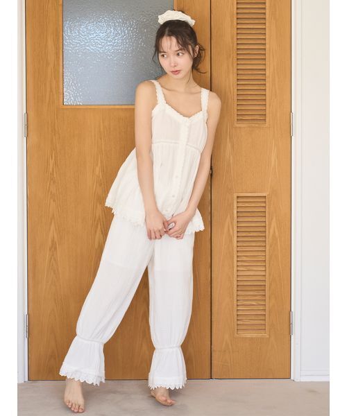 SNIDEL HOME（スナイデルホーム）の「コットンガーゼボリュームシュシュ（シュシュ・レディース・カーキ/ホワイト/イエロー・F）」の9枚目の写真