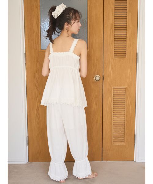 SNIDEL HOME（スナイデルホーム）の「コットンガーゼボリュームシュシュ（シュシュ・レディース・カーキ/ホワイト/イエロー・F）」の7枚目の写真