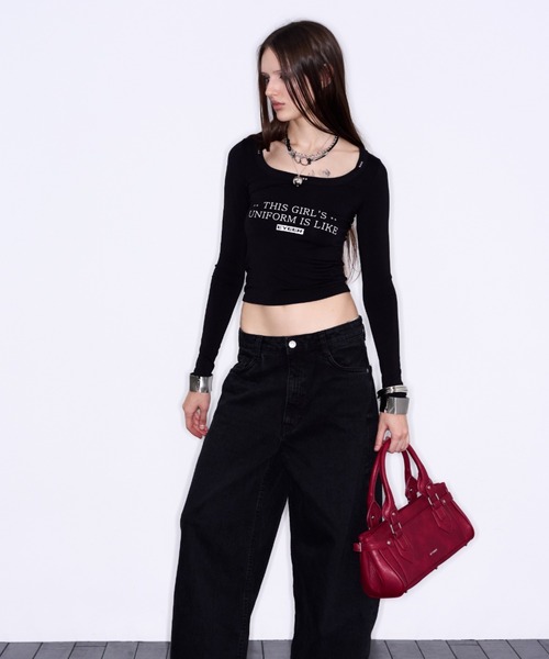 EYEER(イワイイアル)の「◇EYEER◇ブランド直輸入正規品/ER スクエア ショルダー バッグ ER SQUARE SHOULDER BAG(ショルダーバッグ・レディース・レッド/グレー/ブラック・S)」の17枚目の写真