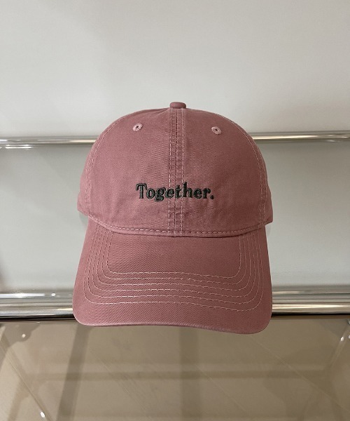 Teem Store（チームストア）の「【Together.】配色レタリング刺繍キャップ（キャップ・レディース・ネイビー/ベージュ/チャコール/ピンク/ブラック/ワイン・F）」の18枚目の写真