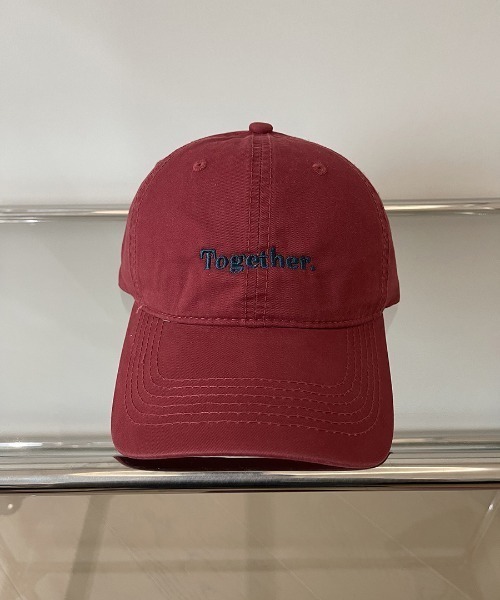 Teem Store（チームストア）の「【Together.】配色レタリング刺繍キャップ（キャップ・レディース・ネイビー/ベージュ/チャコール/ピンク/ブラック/ワイン・F）」の19枚目の写真