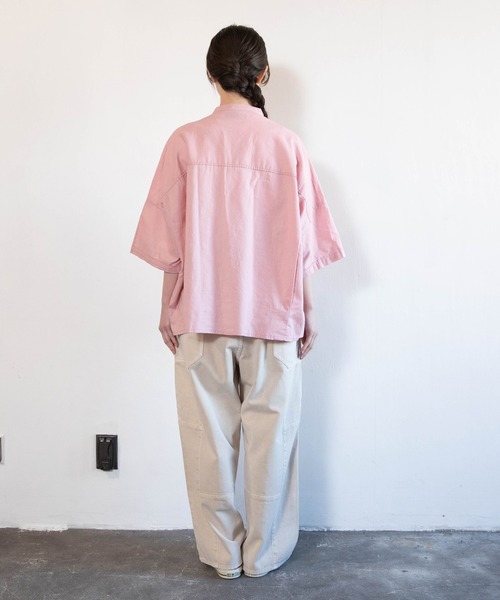 URCH RNA(アーチ アールエヌエー)の「R4465 ブロックパンツ(デニムパンツ・レディース・オフホワイト/インディゴブルー/ライトインディゴブルー・FREE)」の19枚目の写真