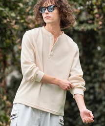 CAMBIO（カンビオ）の「mlt5637- ヘンリーネックワッフルロンT(HLCM0261)（Tシャツ/カットソー）」