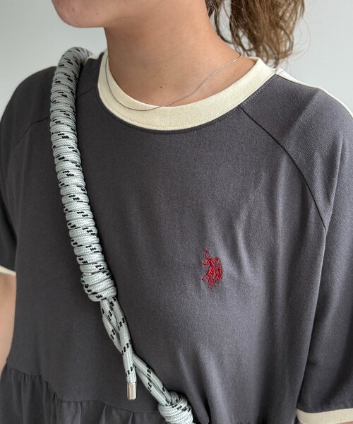 U.S. POLO ASSN.(ユーエスポロアッスン)の「半袖ティアードワンピース(ワンピース・レディース・チャコールグレー/グレー/ネイビー/ブラウン・FREE)」の20枚目の写真