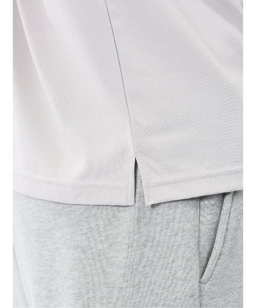 m.f.editorial(エムエフエディトリアル)の「Tシャツ メンズ 半袖 ストレッチ 接触冷感 抗菌防臭 UV 綿 コットン 無地 シルケット スムス スロープネック ドレスT(Tシャツ/カットソー・メンズ・ブラック/ネイビー/ホワイト/ライトグレー・MEDIUM/LARGE/X-LARGE)」の10枚目の写真