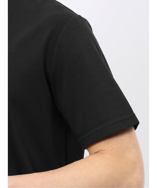 m.f.editorial(エムエフエディトリアル)の「Tシャツ メンズ 半袖 ストレッチ 接触冷感 抗菌防臭 UV 綿 コットン 無地 シルケット スムス スロープネック ドレスT(Tシャツ/カットソー・メンズ・ブラック/ネイビー/ホワイト/ライトグレー・MEDIUM/LARGE/X-LARGE)」の20枚目の写真