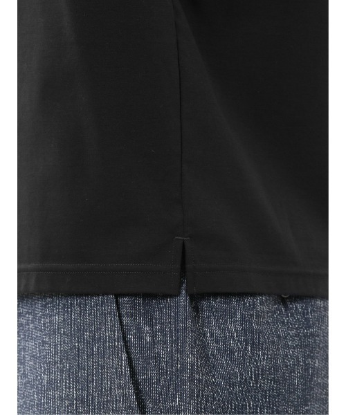 m.f.editorial(エムエフエディトリアル)の「Tシャツ メンズ 半袖 ストレッチ 接触冷感 抗菌防臭 UV 綿 コットン 無地 シルケット スムス スロープネック ドレスT(Tシャツ/カットソー・メンズ・ブラック/ネイビー/ホワイト/ライトグレー・MEDIUM/LARGE/X-LARGE)」の21枚目の写真