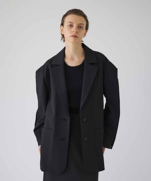 RIM.ARK（リムアーク）の「Open sleeve tailored JK（その他アウター・レディース・ライトグリーン/ブラック・FREE）」の2枚目の写真