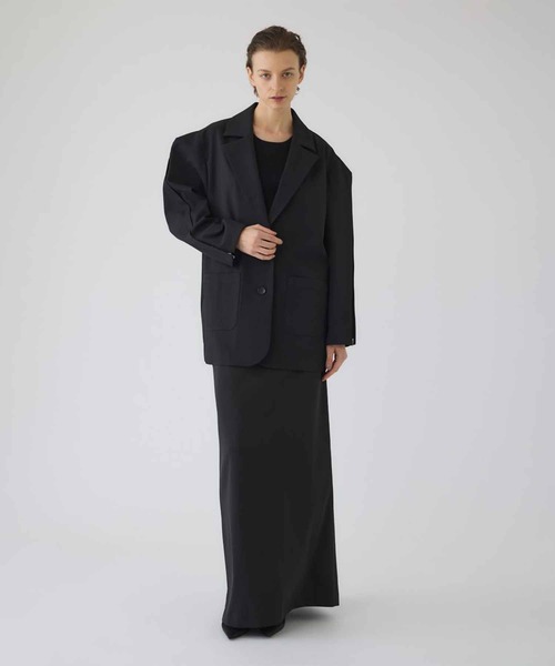 RIM.ARK（リムアーク）の「Open sleeve tailored JK（その他アウター・レディース・ライトグリーン/ブラック・FREE）」の4枚目の写真