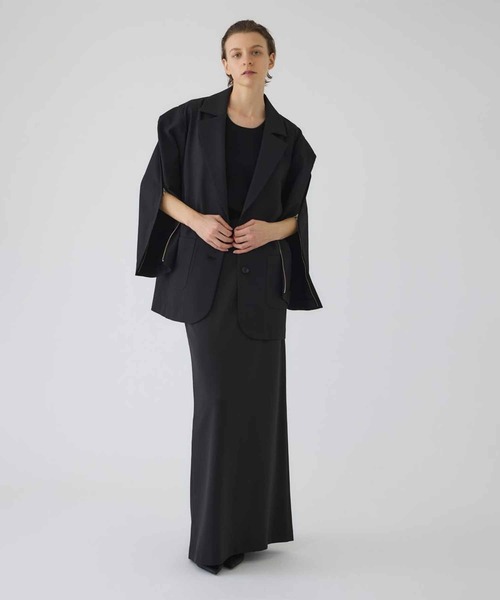 RIM.ARK（リムアーク）の「Open sleeve tailored JK（その他アウター・レディース・ライトグリーン/ブラック・FREE）」の9枚目の写真