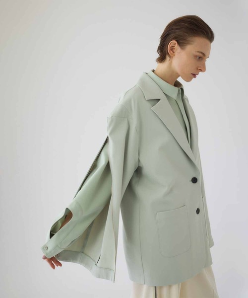 RIM.ARK（リムアーク）の「Open sleeve tailored JK（その他アウター・レディース・ライトグリーン/ブラック・FREE）」の14枚目の写真