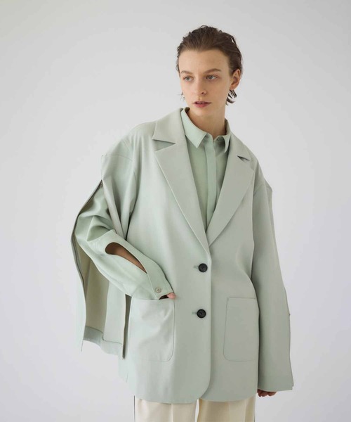 RIM.ARK（リムアーク）の「Open sleeve tailored JK（その他アウター・レディース・ライトグリーン/ブラック・FREE）」の15枚目の写真
