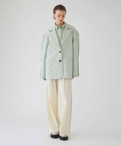 RIM.ARK（リムアーク）の「Open sleeve tailored JK（その他アウター・レディース・ライトグリーン/ブラック・FREE）」の16枚目の写真