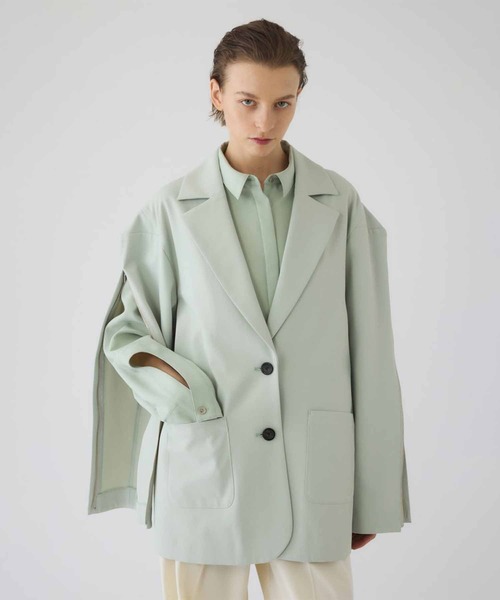 RIM.ARK（リムアーク）の「Open sleeve tailored JK（その他アウター・レディース・ライトグリーン/ブラック・FREE）」の19枚目の写真
