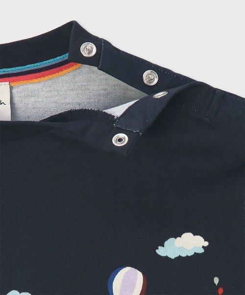 Paul Smith JUNIOR（ポールスミスジュニア）の「ボーイス オーシャン・シーサイド Tシャツ / 893197 3561211（Tシャツ/カットソー・キッズ・オフホワイト/ネイビー・100cm/110cm/120cm/130cm）」の8枚目の写真
