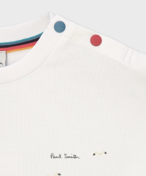 Paul Smith JUNIOR（ポールスミスジュニア）の「ボーイス オーシャン・シーサイド Tシャツ / 893197 3561211（Tシャツ/カットソー・キッズ・オフホワイト/ネイビー・100cm/110cm/120cm/130cm）」の9枚目の写真