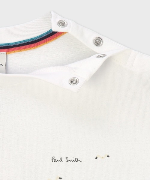 Paul Smith JUNIOR（ポールスミスジュニア）の「ボーイス オーシャン・シーサイド Tシャツ / 893197 3561211（Tシャツ/カットソー・キッズ・オフホワイト/ネイビー・100cm/110cm/120cm/130cm）」の10枚目の写真