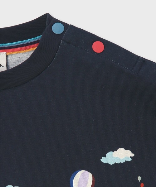 Paul Smith JUNIOR（ポールスミスジュニア）の「ボーイス オーシャン・シーサイド Tシャツ / 893197 3561211（Tシャツ/カットソー・キッズ・オフホワイト/ネイビー・100cm/110cm/120cm/130cm）」の7枚目の写真