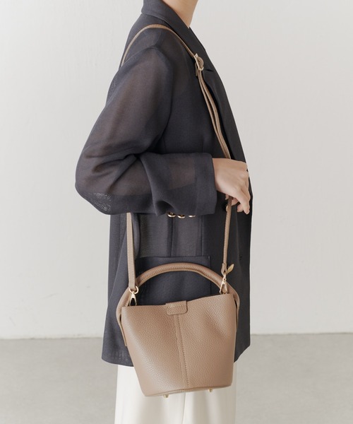 Lui's（ルイス）の「MILLELA FIRENZE ハンドバッグ（ハンドバッグ・レディース・ブラック/グレイッシュベージュ・FREE）」の13枚目の写真