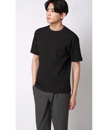 AOYAMA（アオヤマ）の「ゼロプレッシャーワッフルTシャツ【半袖】（Tシャツ/カットソー）」