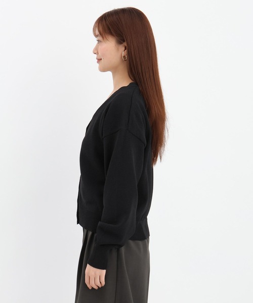 Andemiu（アンデミュウ）の「リネンコンアンサンブルニット659161（アンサンブル・レディース・オフホワイト/ブラック・FREE）」の8枚目の写真