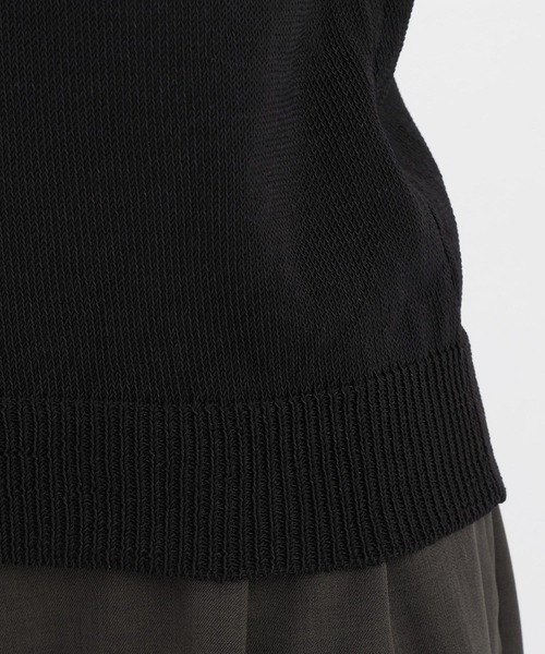 Andemiu（アンデミュウ）の「リネンコンアンサンブルニット659161（アンサンブル・レディース・オフホワイト/ブラック・FREE）」の20枚目の写真