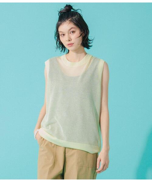 Park Slope NEWYORKER(パークスロープニューヨーカー)の「【着回し】2WAYタンクトップ(Tシャツ/カットソー・レディース・ブラック/ホワイト・L/M)」の22枚目の写真