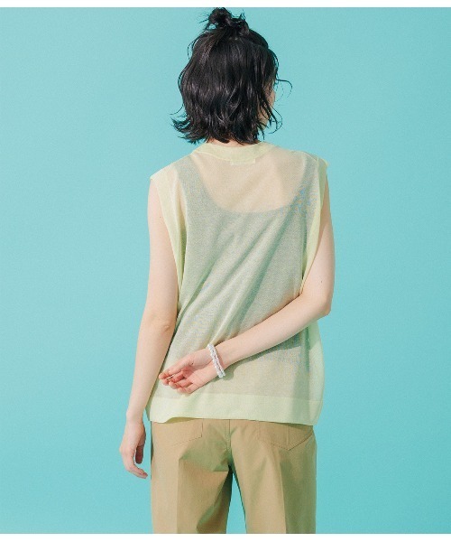 Park Slope NEWYORKER(パークスロープニューヨーカー)の「【着回し】2WAYタンクトップ(Tシャツ/カットソー・レディース・ブラック/ホワイト・L/M)」の14枚目の写真