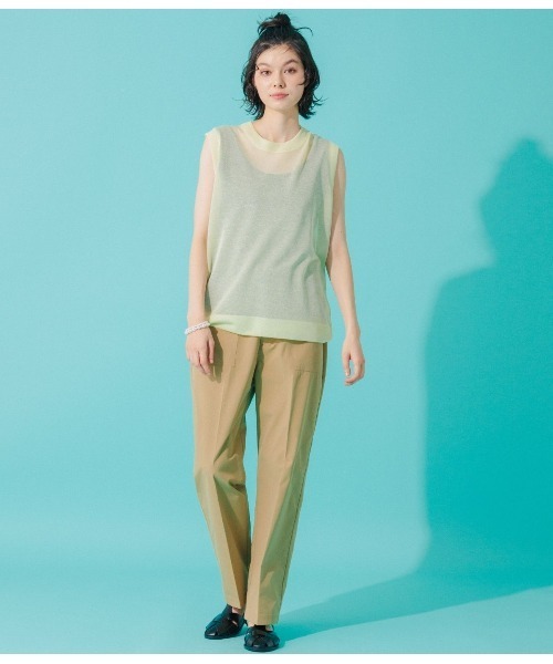 Park Slope NEWYORKER(パークスロープニューヨーカー)の「【着回し】2WAYタンクトップ(Tシャツ/カットソー・レディース・ブラック/ホワイト・L/M)」の16枚目の写真