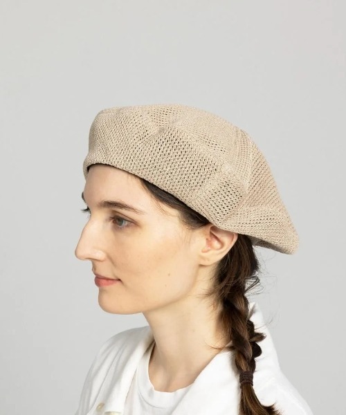 Nine Tailor(ナインテイラー)の「【Nine Tailor】 Gardenia Beret(ハンチング/ベレー帽・メンズ・ベージュ/ブラック・FREE)」の2枚目の写真
