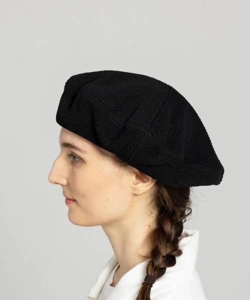 Nine Tailor(ナインテイラー)の「【Nine Tailor】 Gardenia Beret(ハンチング/ベレー帽・メンズ・ベージュ/ブラック・FREE)」の1枚目の写真