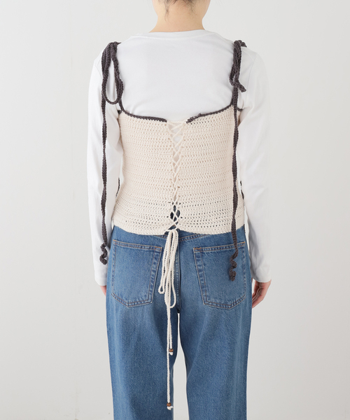 Oriens JOURNAL STANDARD(オリエンス ジャーナルスタンダード)の「【HOLECO/ホレコ】 Printed Knit Top(キャミソール・レディース・その他・FREE)」の2枚目の写真