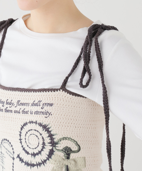 Oriens JOURNAL STANDARD(オリエンス ジャーナルスタンダード)の「【HOLECO/ホレコ】 Printed Knit Top(キャミソール・レディース・その他・FREE)」の3枚目の写真