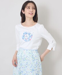 TO BE CHIC（トゥー ビー シック）の「フルールモチーフ カットソー（Tシャツ/カットソー）」